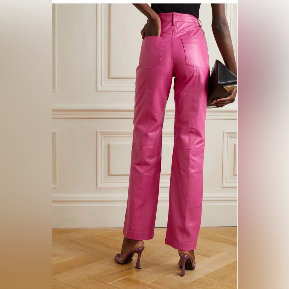 Remain Christopher Birger Pink Leather Pants